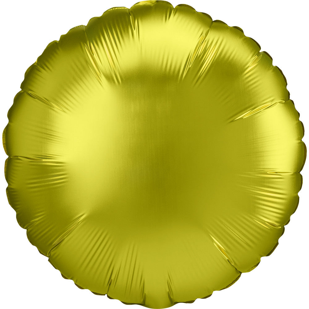 Apaļš folijas balons "Satin Citrons" 43 cm