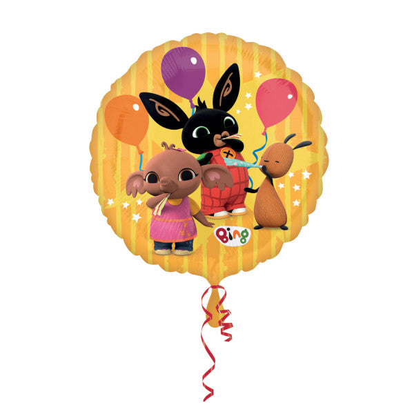 Bing dzeltens folijas balons 43 cm