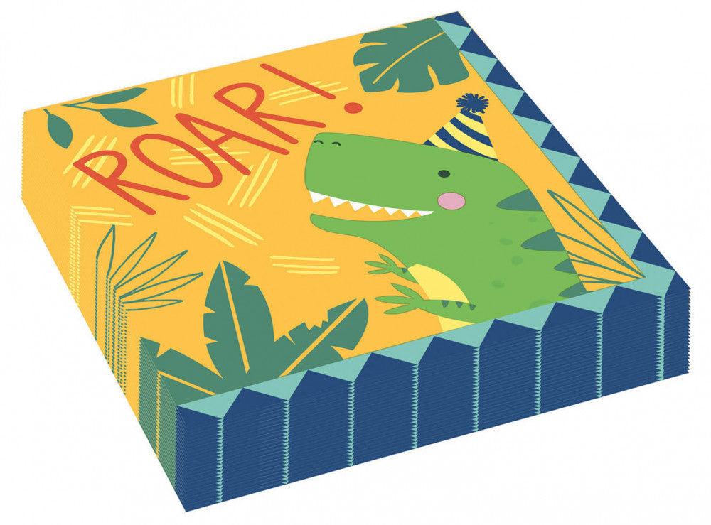 Dinozauru salvešu komplekts "Dino-Mate", 16 gab., 33x33 cm