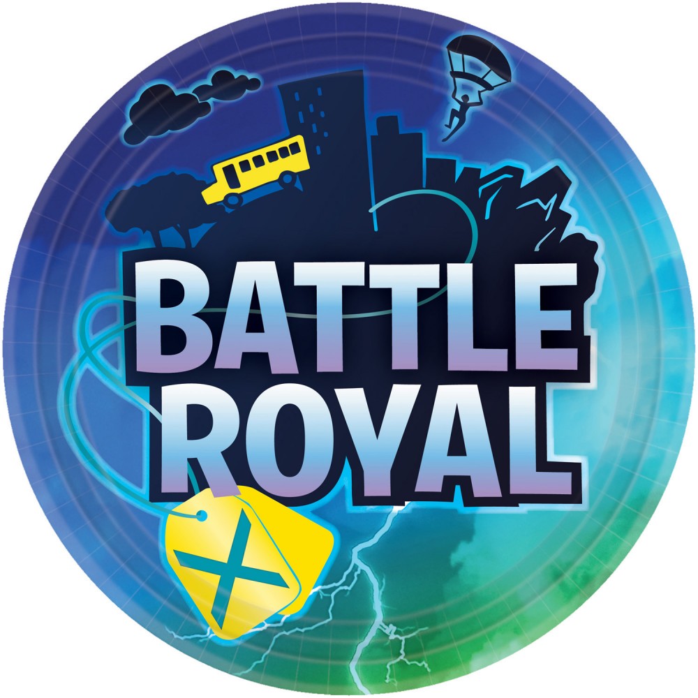 "Battle Royal Storm" papīra šķīvji 8 gab. 22,8 cm