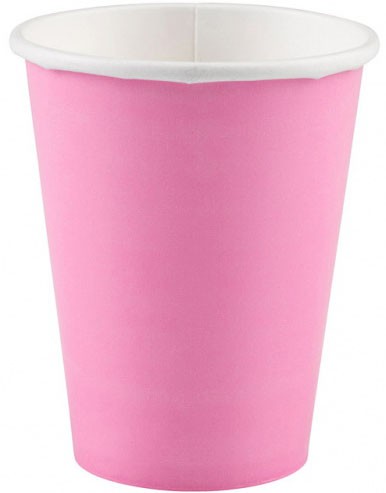 Krāsa Rozā Jauns Rozā papīra krūzīšu komplekts, 8 gab., 250 ml
