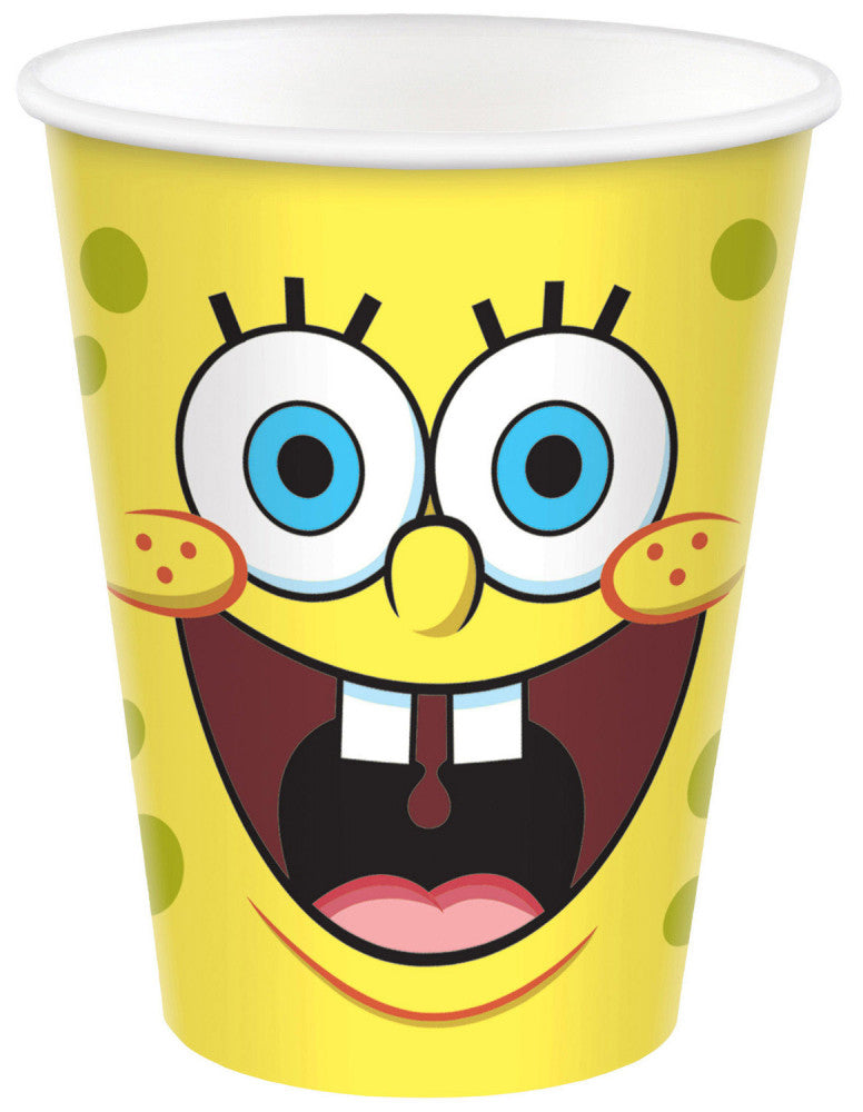 SpongeBob smieklu papīra krūzītes 8 gab. 250 ml