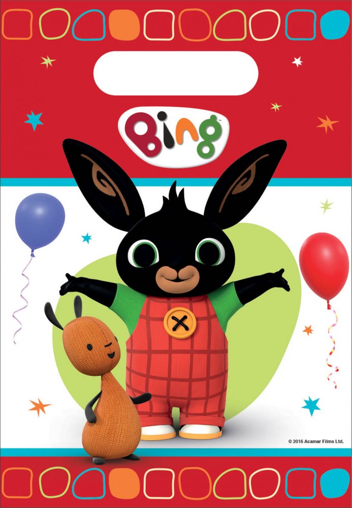 Bing sarkanais dāvanu maisiņš, 8 gab.