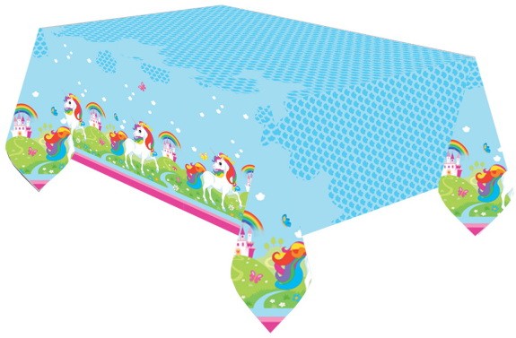 Vienradža pļavas plastmasas galdauts 120x180 cm