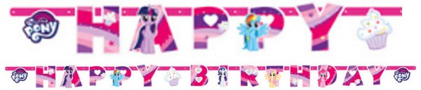 My Little Pony varavīksnes dzirkstošā dzimšanas dienas zīme 237 cm