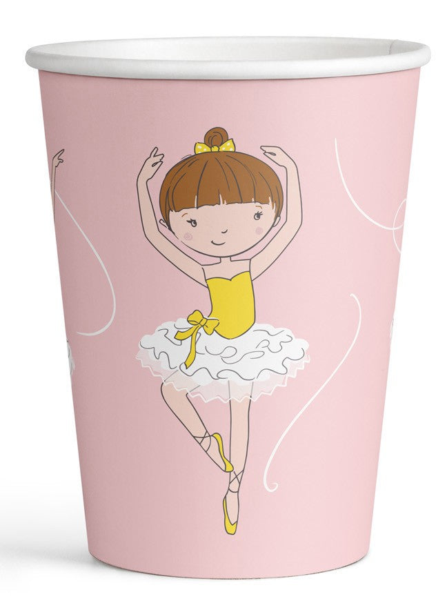Baleta dejotājas papīra krūzītes 8 gab. 250 ml