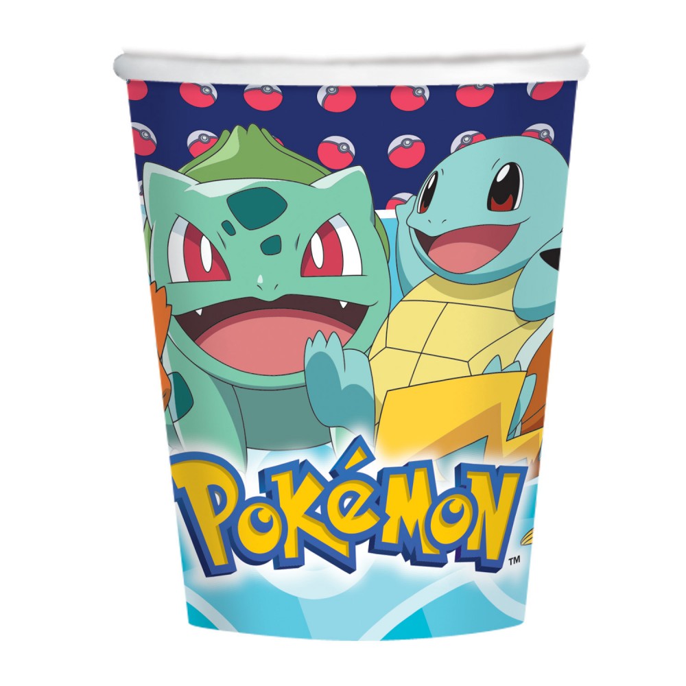 Pok√©mon Initial papīra krūzītes 8 gab. 250 ml