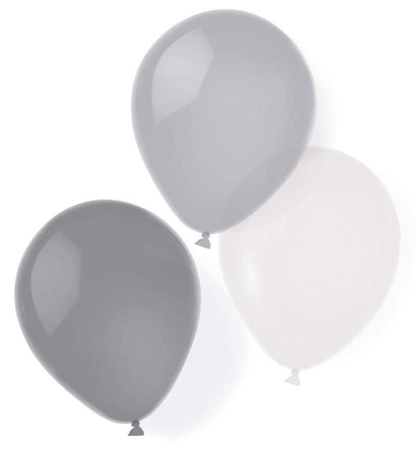 Sudraba krāsas sapņu baloni, 8 gab. 10 collas (25,4 cm)