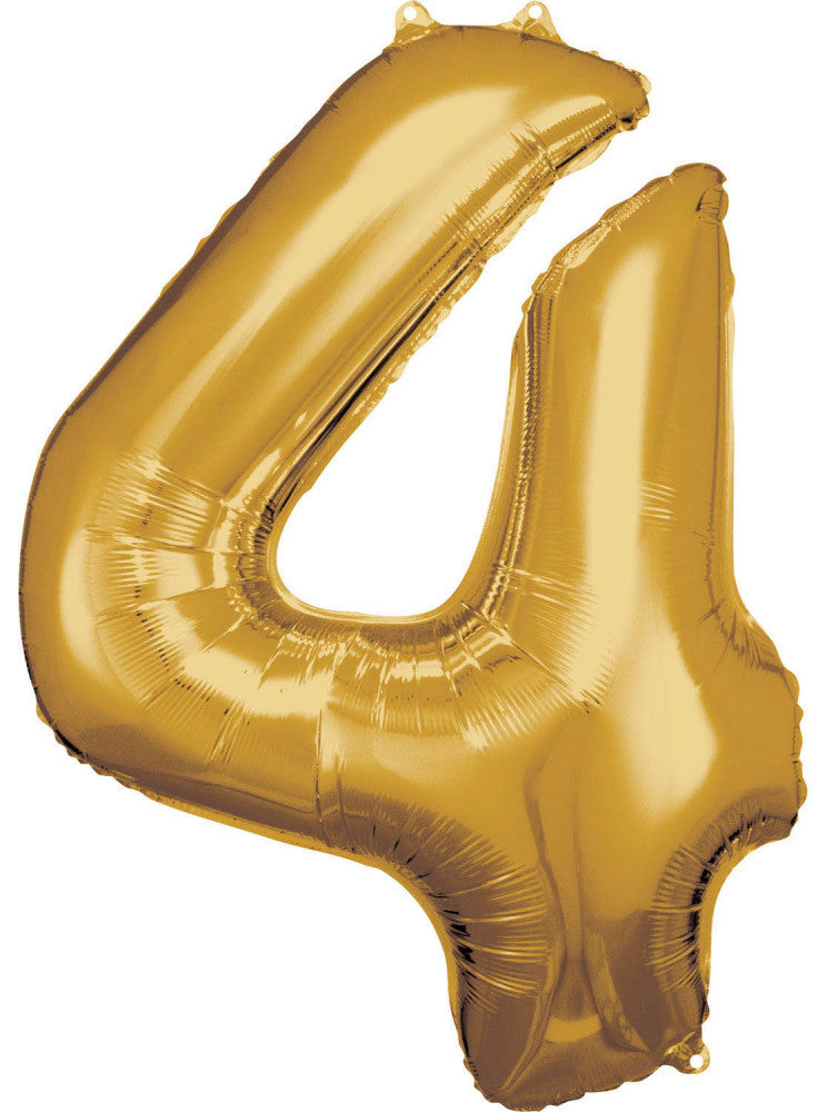 Milzu folijas balons "Cipars Zelts", 86*66 cm
