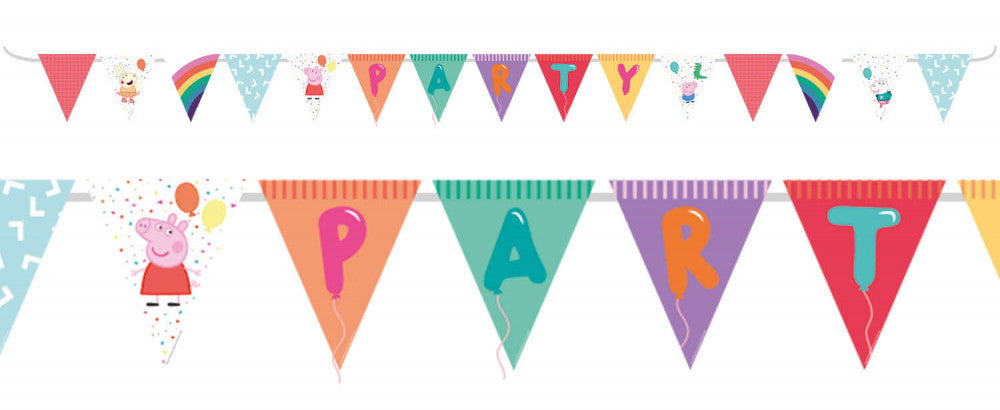 Peppa Pig konfeti karogu virtene 3,3 m