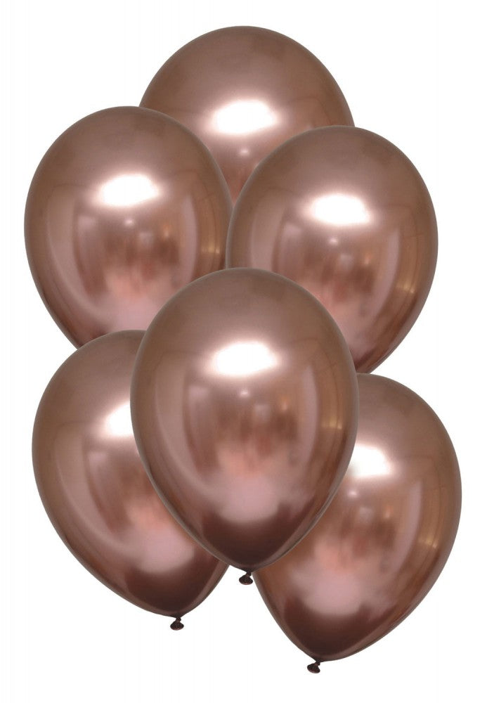 Satīna rožu baloni, 6 gab. 11 collas (27,5 cm)