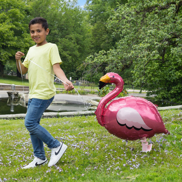 Flamingo rozā staigājošais folijas balons 83 cm