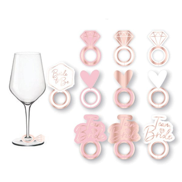 Vecmeitu ballītes vecmeitu ballītes vīna glāžu marķieris