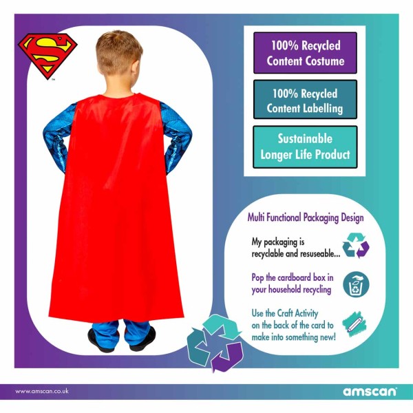 Supermena kostīms 8-10 gadi