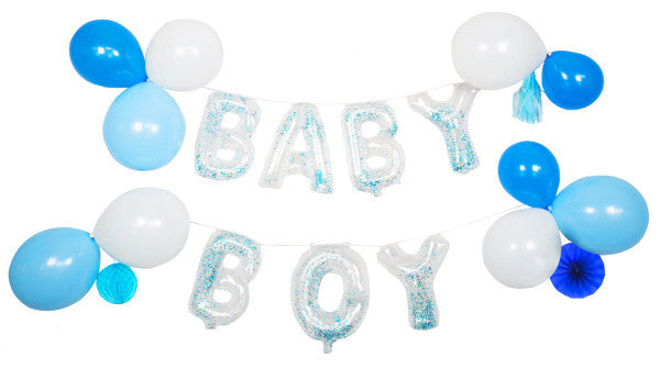 Folijas balons "Baby Baby Boy", balonu komplekts