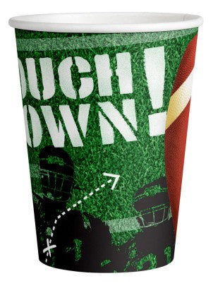Sport Touchdown amerikāņu futbola papīra krūzītes 8 gab. 250 ml
