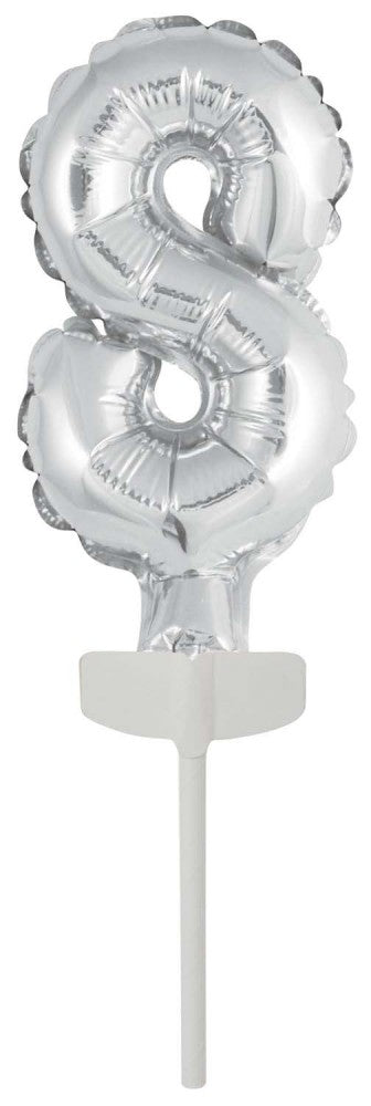 Folijas balons "Dzeltens" 13 cm, sudraba krāsā