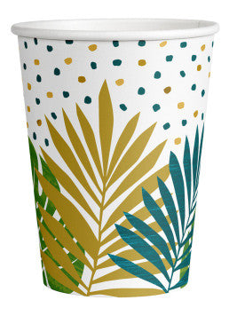 Key West Leaf papīra krūzītes 8 gab. 250 ml