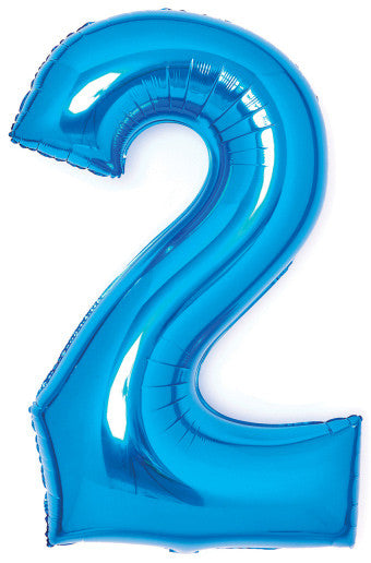 Folijas balons "Cipars zils", 66 cm