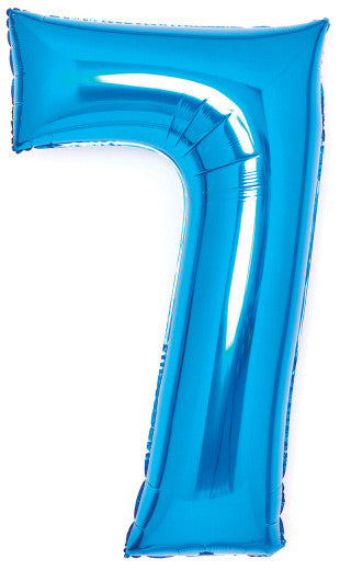 Folijas balons "Cipars zils", 66 cm