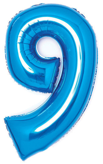 Folijas balons "Cipars zils", 66 cm