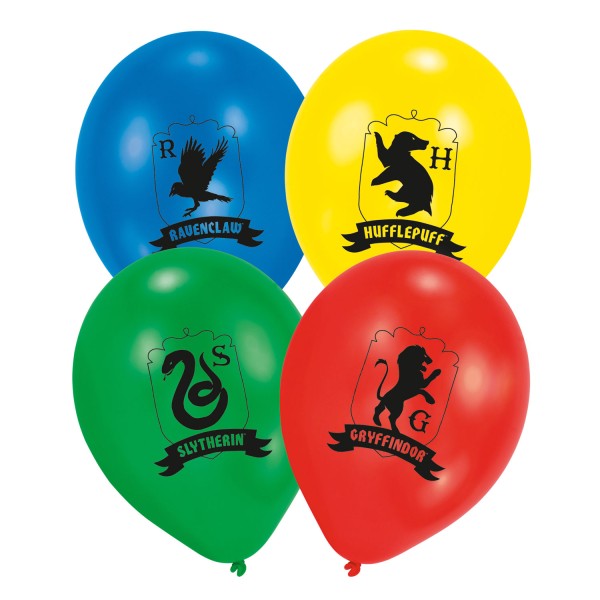 Harija Potera māju balons, 6 daļu komplekts, 11 collas (27,5 cm)