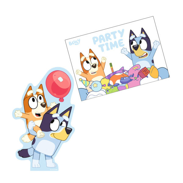 Bluey Joke Ball ielūgumi 8 gab.