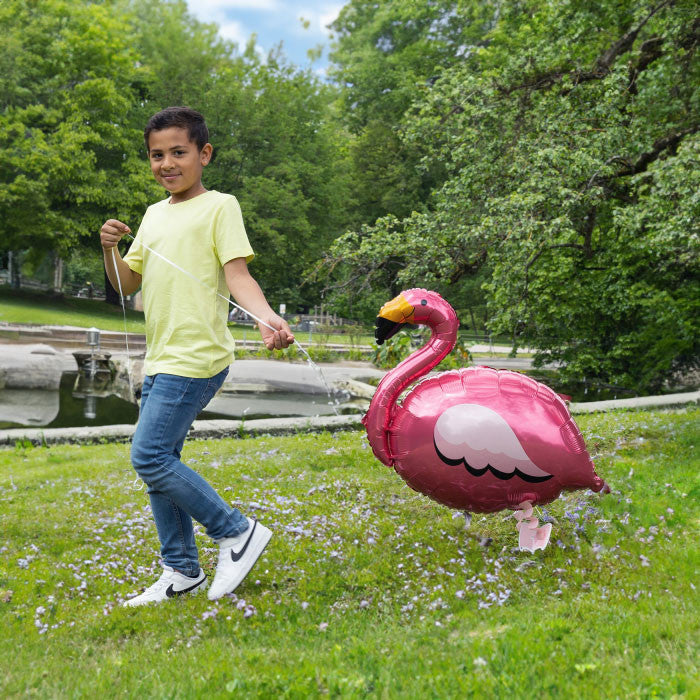 Flamingo rozā staigājošais folijas balons 83 cm