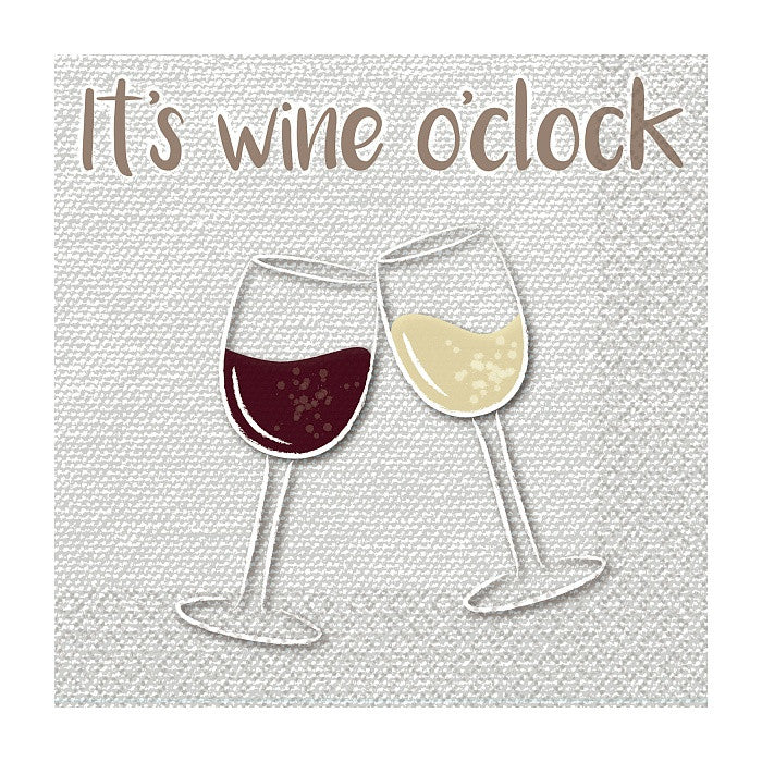 Salvešu komplekts "It's wine o'clock", 16 gab., 33x33 cm