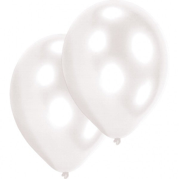 Krāsa Balta Balti baloni, 10 gab. 11 collas (27,5 cm)