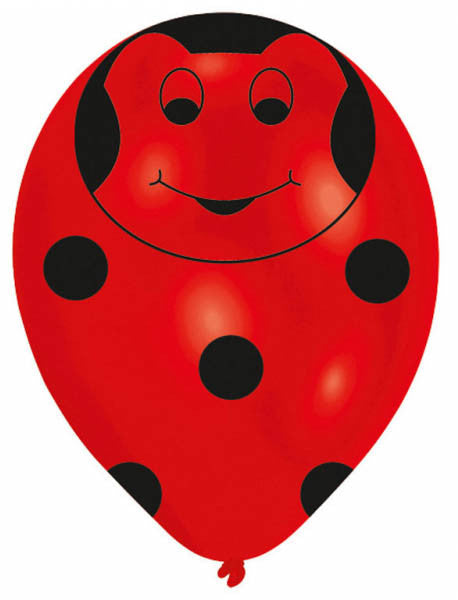Mārītes "Vaboles" baloni, 6 gab., 11 collas (27,5 cm)