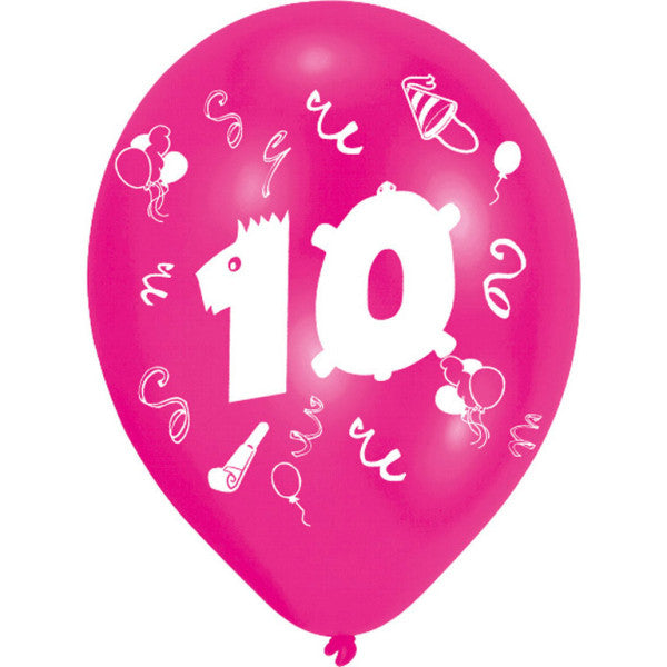 Daudz laimes dzimšanas dienā lente Daudz laimes dzimšanas dienā 10 baloni, 8 gab., 10 collas (25,4 cm)