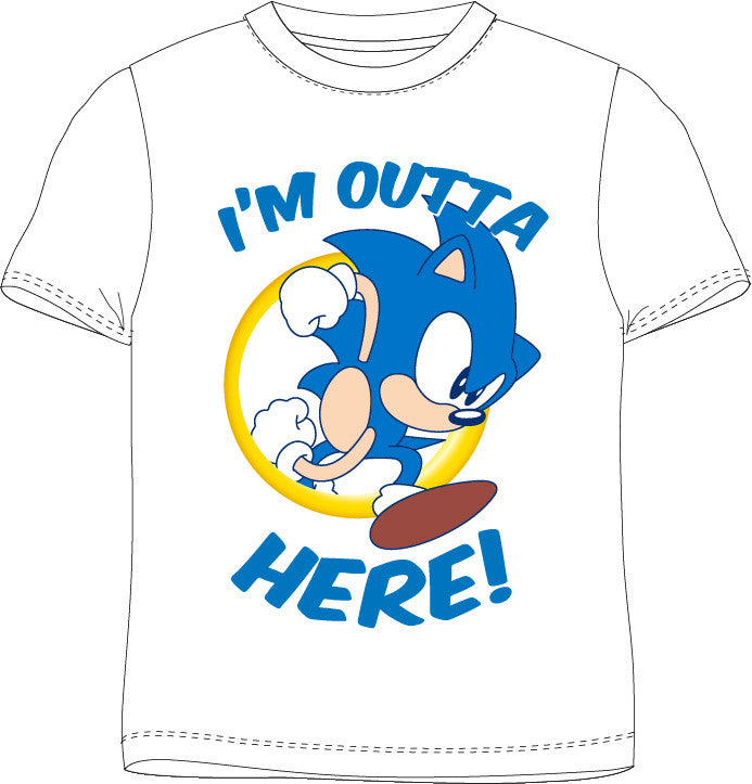 Sonic the Hedgehog Here bērnu īsais T-krekls, augšdaļa 104 cm