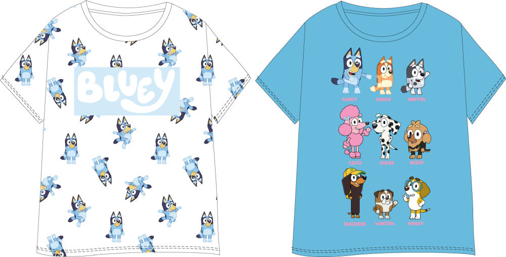 Bluey Friends bērnu īsais T-krekls, topiņš 92-116 cm