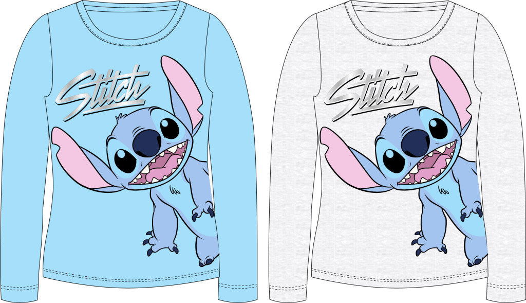 Disney Lilo un Stitch Smile bērnu krekls ar garām piedurknēm, topiņš 98-128 cm
