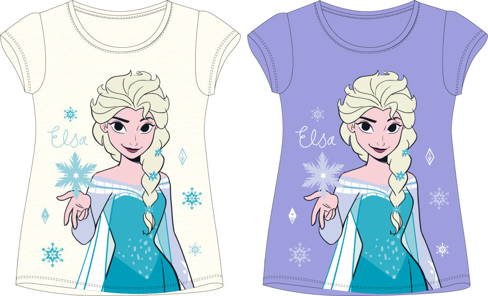 Disney Frozen Snowflake Magic bērnu īsais T-krekls, topiņš 104-134 cm
