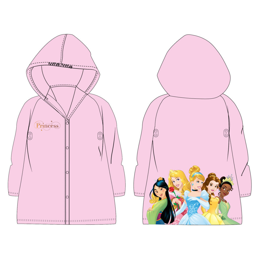 Disney Princess rozā lietusmētelis 98-128 cm