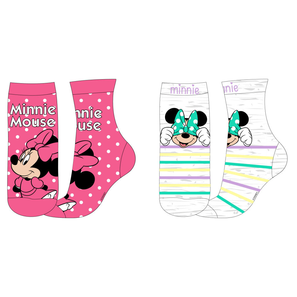 Disney Minnie rozā bērnu zeķes 23-34