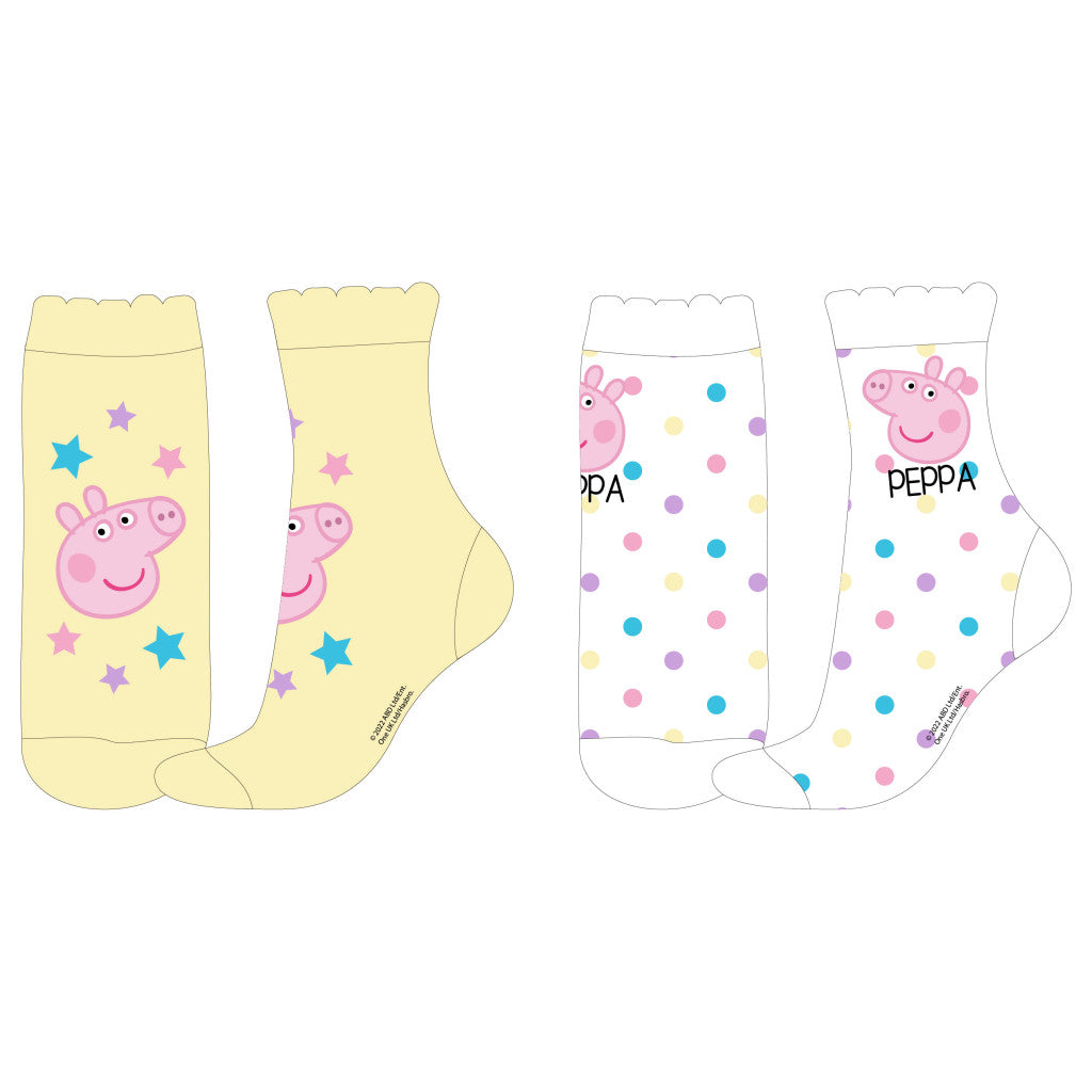 Peppa Pig krāsainās bērnu zeķes 23-34