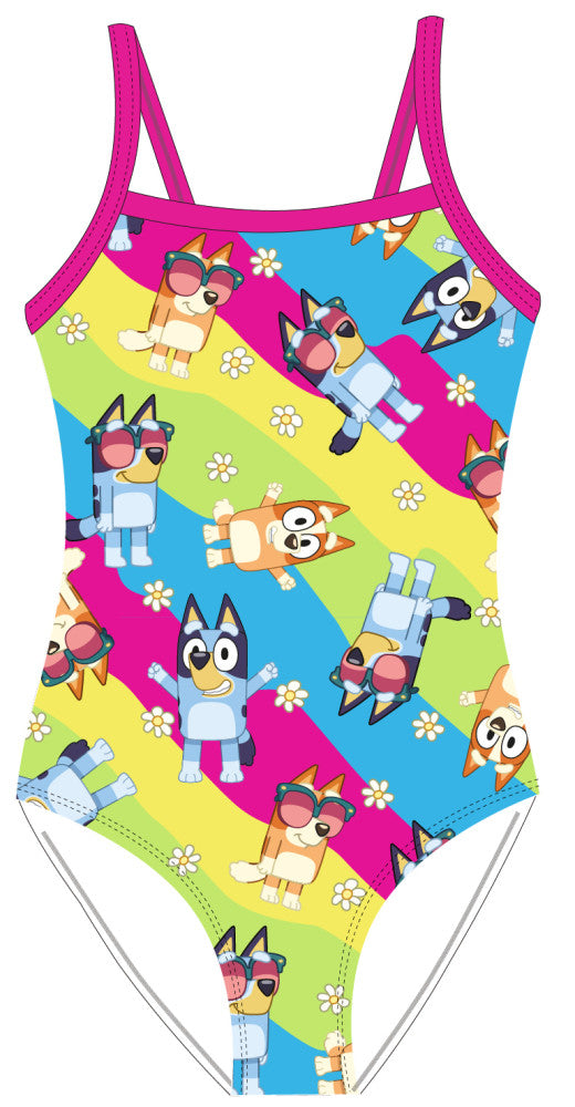 Bluey Rainbow bērnu peldkostīms, peldētājam, 98-128 cm