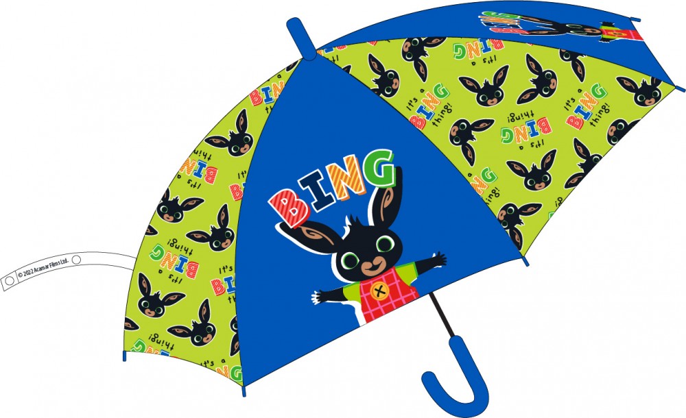Bing bērnu pusautomātiskais lietussargs √ò74 cm
