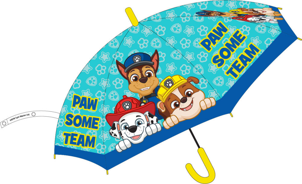 Ķepu patruļa Pawsome bērnu pusautomātiskais lietussargs √ò74 cm