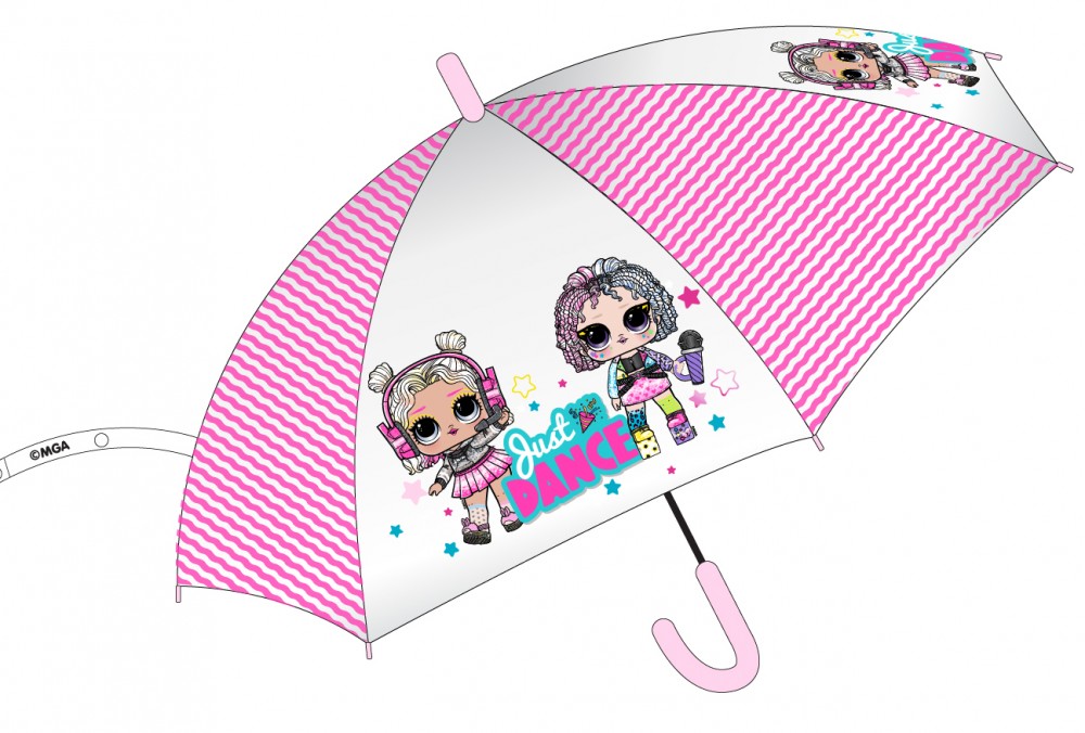 LOL Surprise Just Dance bērnu pusautomātiskais lietussargs √ò74 cm