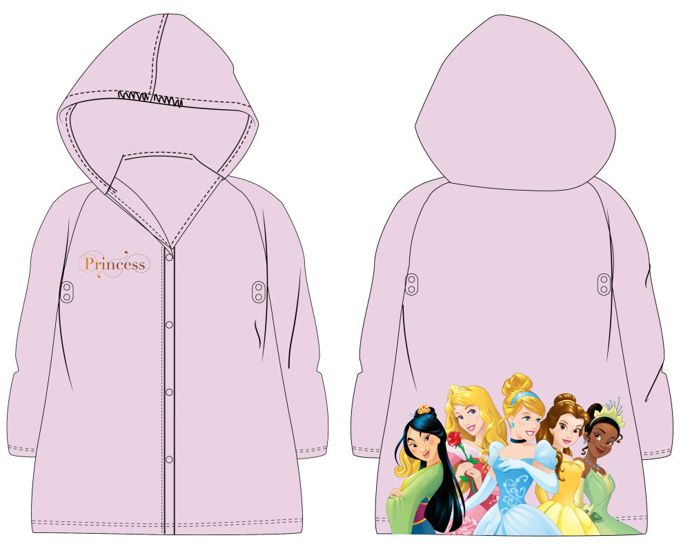 Disney Princess lietusmētelis 98-128 cm