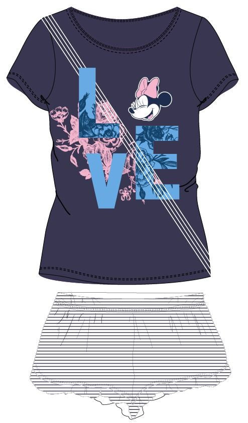 Disney Minnie sieviešu īsā pidžama S-XL