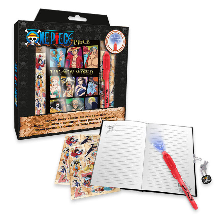 One Piece žurnāls + burvju pildspalvu komplekts