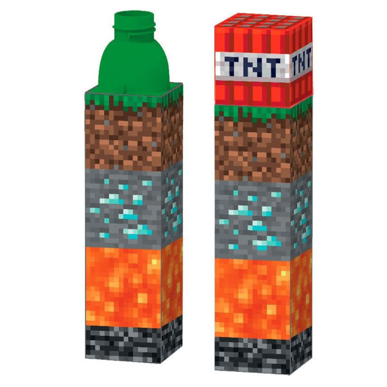 Minecraft TNT plastmasas pudele, sporta pudele 650 ml