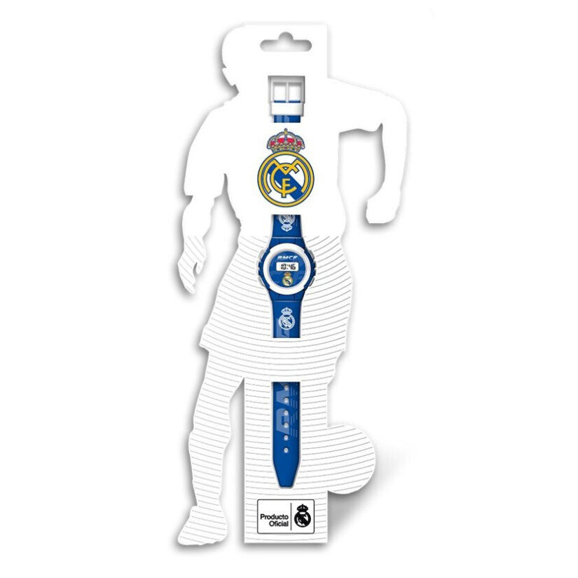 Real Madrid Emblem Blue digitālais pulkstenis
