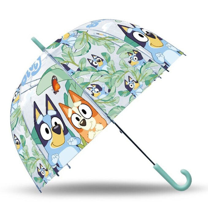 Bluey Jungle bērnu caurspīdīgais lietussargs √ò70 cm