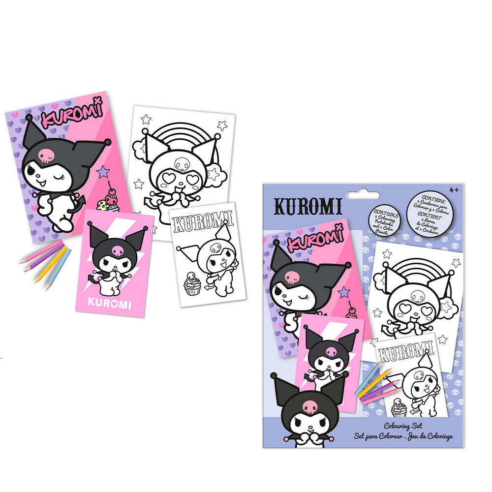 Hello Kitty Kuromi krāsojamo komplektu